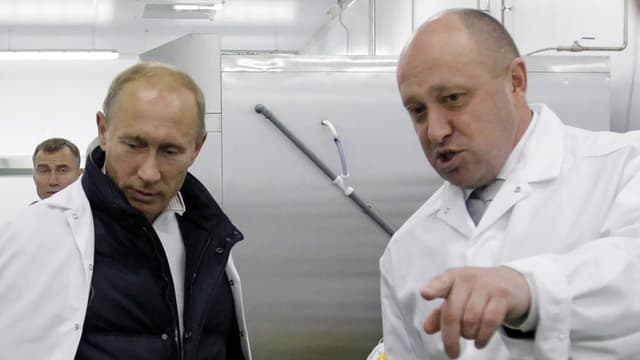 Vladimir Poutine et Evgueni Prigojine en 2010