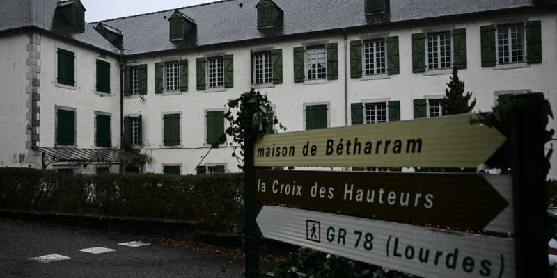 Une vue du collège et du lycée catholique français Le beau rameau, anciennement Notre-Dame-de-Bétharram à Lestelle-Betharram, dans le sud-ouest de la France, le 12 février 2025.