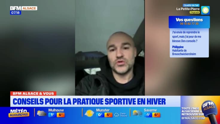 BFM Alsace et vous: quelques conseils pour la pratique du sport en hiver