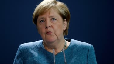 La chancelière allemande Angela Merkel fait une déclaration à Berlin le 2 septembre 2020 après des tests mmontrant que l'opposant russe Navalny a été empoisonné