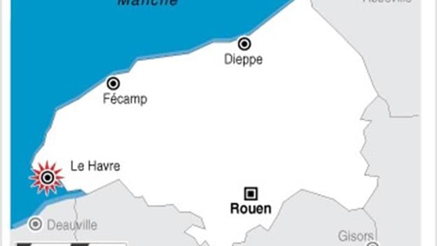 INCENDIE DANS UNE CENTRALE À CHARBON EDF AU HAVRE