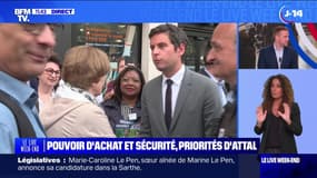Pouvoir d'achat et sécurité, priorités d'Attal - 16/06