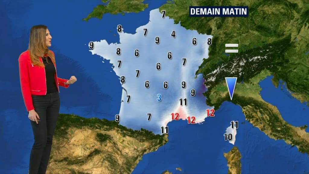 Les températures mardi matin. Les températures mardi matin.