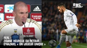 Real : Zidane heureux du retour d’Hazard, « un joueur unique » 