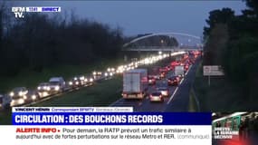 Bordeaux: des bouchons très importants sur la rocade