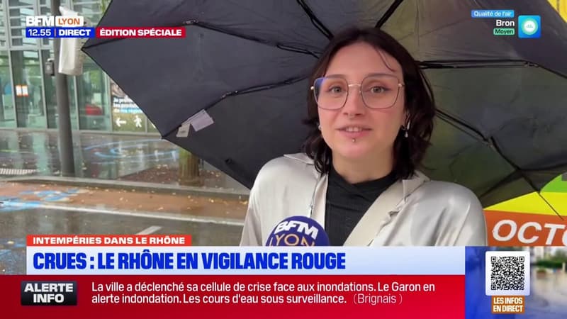 Parapluie, veste, botte: les Lyonnais se préparent pour affronter les intempéries (1/1)