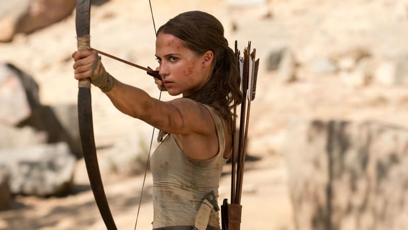 Alicia Vikander dans "Tomb Raider", sorti le 14 mars 2018
