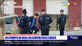 Opération "place nette XXL" à Marseille: des points de deal du centre-ville ciblés
