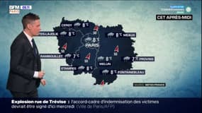 Météo: un samedi pluvieux et nuageux, jusqu'à 8°C à Paris