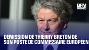 Démission de Thierry Breton de son poste de commissaire européen   