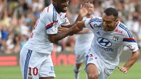 Alexandre Lacazette et Steed Malbranque