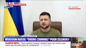 Volodymyr Zelensky accuse le Kremlin d'utiliser "la solution finale à l'égard de la question ukrainienne"