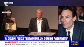 Livre sur les derniers jours d'Alain Delon: "On essaye de faire avancer les choses" avec Anouchka Delon, indique le fils de l'acteur, Anthony Delon