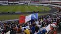 Un drapeau français au stade de Ribeirao Preto