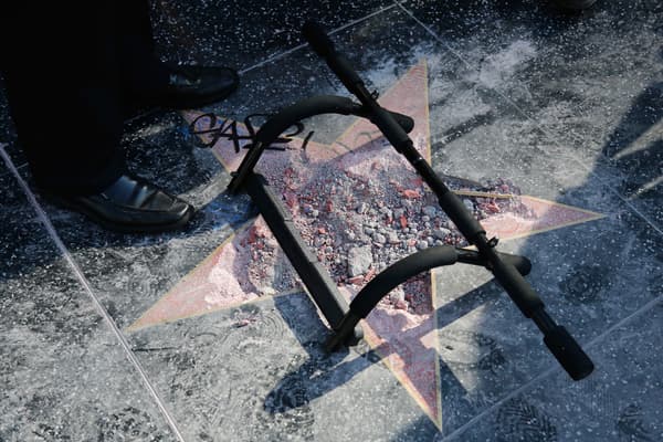 L'étoile de Donald Trump détruite, le 25 juillet 2018