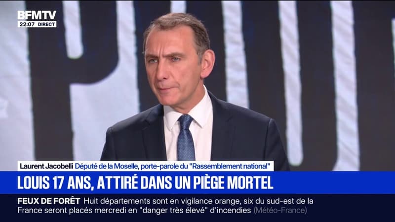 Lynchage de Louis: "La France ne protège plus ses enfants", dénonce Laurent Jacobelli, porte-parole du RN