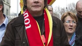 Copé demande que les déclarations de la CGT soient décomptées du "temps de parole" de Hollande. /Photo prise le 29 février 2012/REUTERS/Charles Platiau