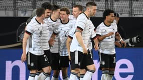 L'Allemagne a été accrochée par le Danemark en amical, le 2 juin 2021.