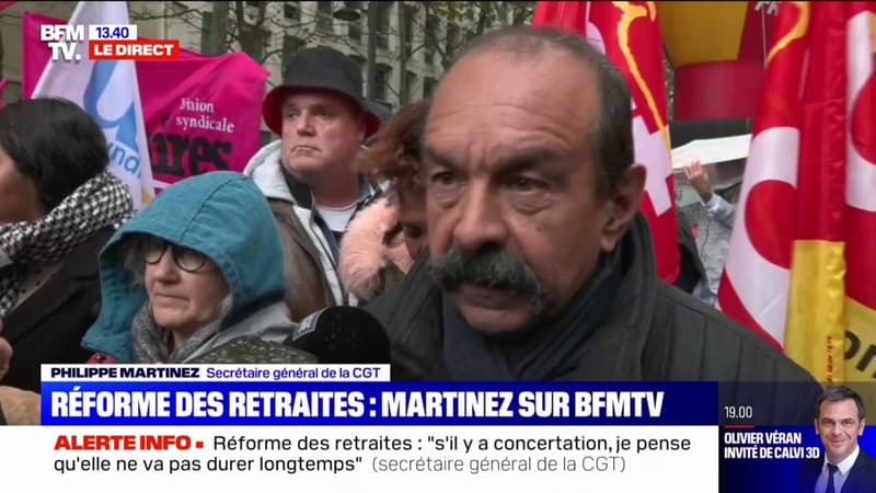Philippe Martinez, secrétaire général de la CGT, sur la réforme des retraites : 