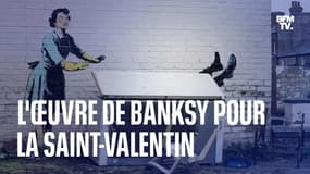 Royaume-Uni: une œuvre de Banksy apparue à Margate le jour de la Saint-Valentin, rapidement démontée