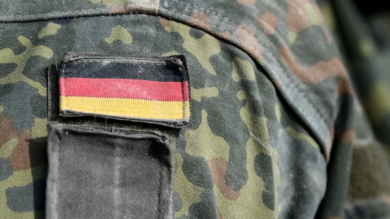 Un soldat de l'armée allemande (Bundeswehr), près d'Eschenbach, dans le sud de l'Allemagne, le 20 juillet 2022. 