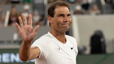 Rafael Nadal à Roland-Garros le 20 mai 2024