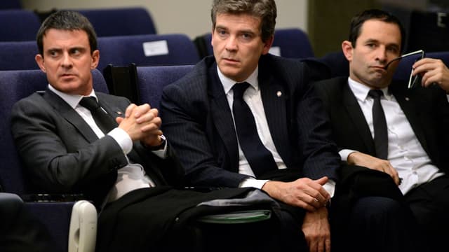 Manuel Valls, Arnaud Montebourg, Benoît Hamon s'opposent au sujet de la loi Travail. 