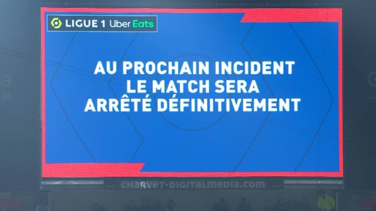Le message d'avertissement au public lyonnais Le message d'avertissement au public lyonnais