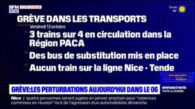 Grève du 13 octobre: les perturbations dans les Alpes-Maritimes