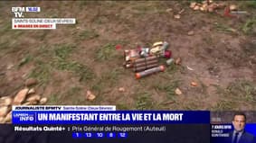 Sainte-Soline: après le face-à-face violent de samedi entre manifestants et gendarmes, une enquête est ouverte pour "organisation de manifestation interdite"