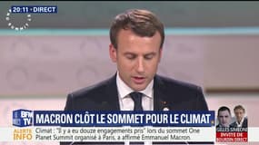 Le discours d'Emmanuel Macron pour la clôture du sommet pour le climat - 12/12