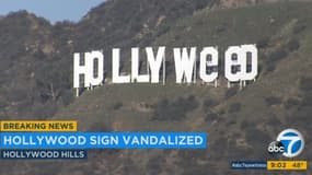 Les célèbres lettres sur plombant Hollywood ont été transformées pendant la nuit du 31 décembre à Los Angeles.
