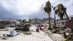 Saint-Martin après le passage de l'ouragan Irma le 7 septembre 2017