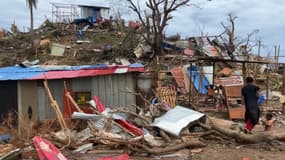 Kaweni, le plus grand bidonville de France, à Mayotte, a été rasé par le cyclone Chido.