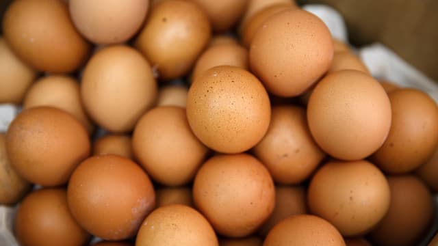 Des oeufs, à Hong Kong, le 12 août 2017