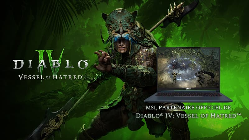 Le jeu Diablo IV Vessel of Hatred vous est offert chez MSI avec une offre exceptionnelle 