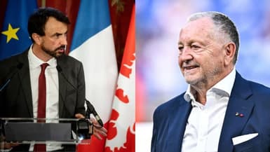 Grégory Doucet, le maire de Lyon, le Jean-Michel Aulas, ex-patron de l'OL. (image d'illustration)