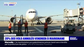 Aéroport de Marignane: 20% des vols annulés vendredi en raison d'une grève