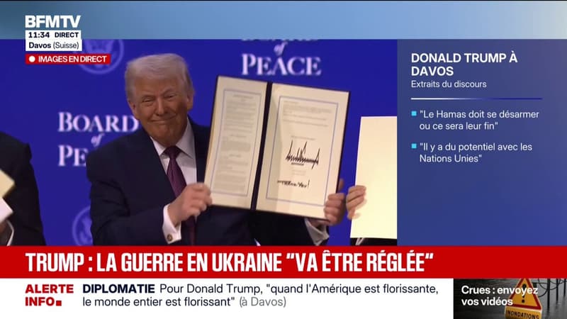 Donald Trump signe la charte de son nouveau   "Conseil de paix"