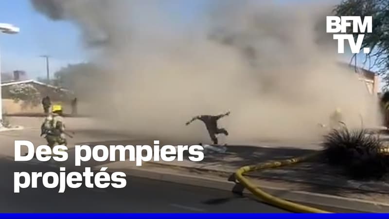 États-Unis: des pompiers échappent de peu à l'effondrement d'un toit lors d'une intervention
