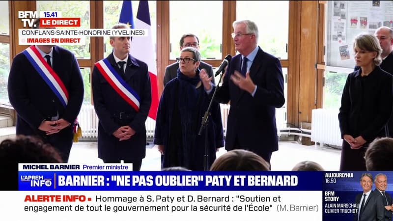 Samuel Paty et Dominique Bernard: une minute de silence en hommage aux deux professeurs assassinés