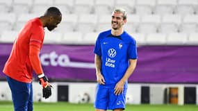 Antoine Griezmann et Steve Mandanda