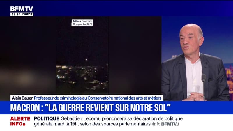 Drones suspects dans le ciel européen: Alain Bauer, professeur de criminologie, explique que 