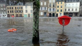 La Laïta est une nouvelel fois sortie de son lit à Quimperlé.