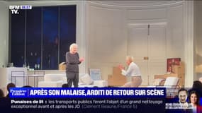 "Lapin": les images de Pierre Arditi de retour sur scène, une semaine après son malaise