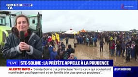 Sainte-Soline: "Nous ne faisons rien d'illégal" assure Marine Tondelier présente dans le rassemblement contre le projet de méga-bassines