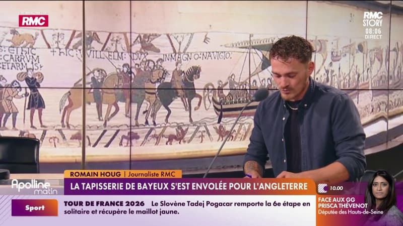 La tapisserie de Bayeux s'est envolée pour l'Angleterre