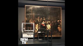 Le chef-d'œuvre de Rembrandt, la "Ronde de nuit", restauré en public