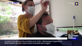 Au CHU de Lille, des coiffeurs bénévoles proposent des coupes de cheveux aux soignants