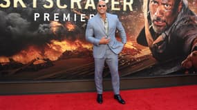 Dwayne Johnson à l'avant-première de Skyscraper